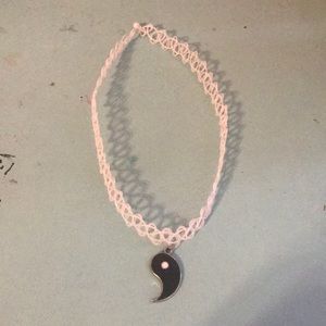 White Yin Tattoo Choker!